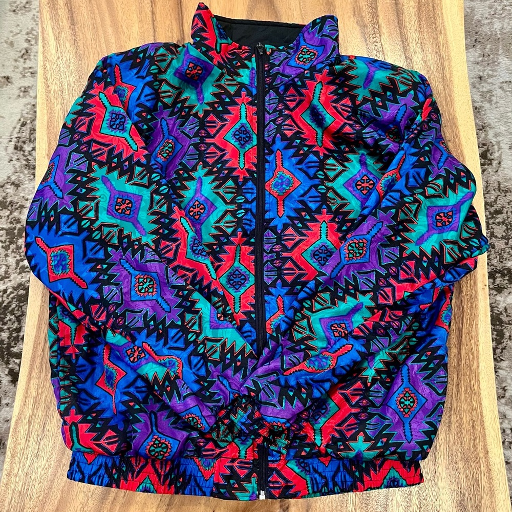 Amanda Smith Sport Multicolor Geometric Jacket